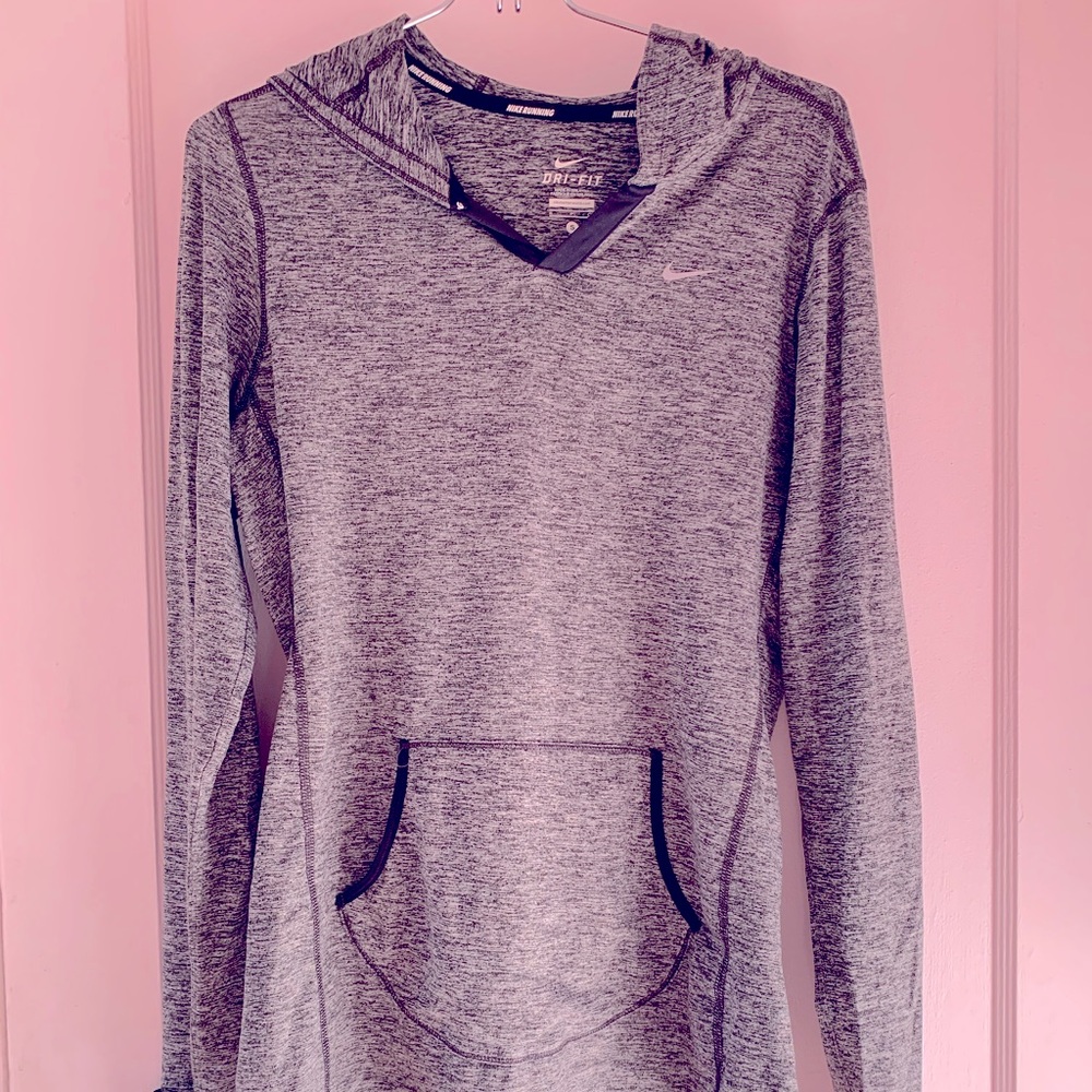 Gray Nike Dri Fit Hoodie